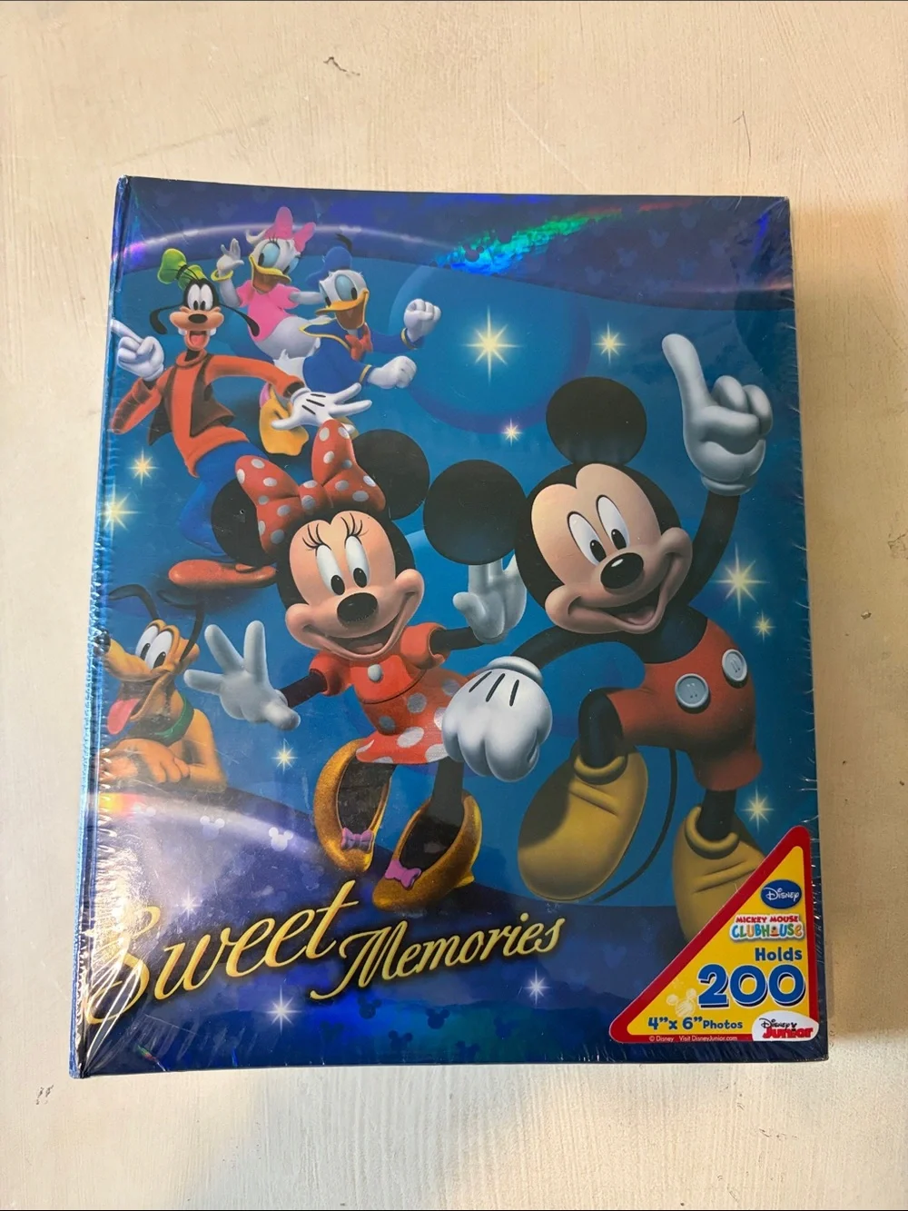 Disney Blue 'Sweet Memories' Mickey & Friends Photo Album NWT